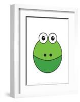 Frog - Animaru Cartoon Animal Print-Animaru-Framed Giclee Print