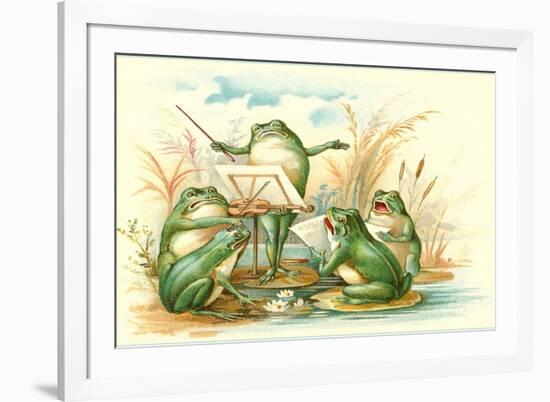Frog Ensemble-null-Framed Premium Giclee Print