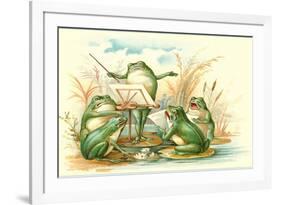 Frog Ensemble-null-Framed Premium Giclee Print