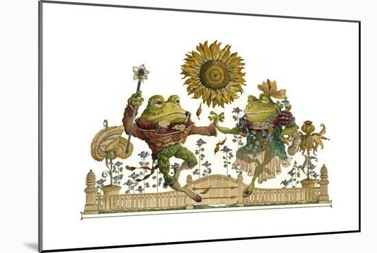 Frog Gavotte-David Galchutt-Mounted Giclee Print