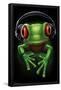 Frog - Headphones-Trends International-Framed Poster