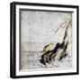 Frog in Pond-null-Framed Giclee Print