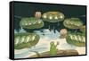 Frog Leading Swamp Chorus-null-Framed Stretched Canvas