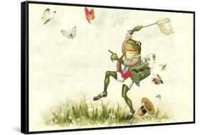 Frog Lepidopterist-null-Framed Stretched Canvas