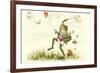 Frog Lepidopterist-null-Framed Premium Giclee Print