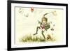 Frog Lepidopterist-null-Framed Premium Giclee Print