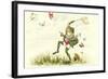 Frog Lepidopterist-null-Framed Art Print