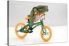 Frog on a Bike-null-Stretched Canvas