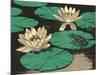 Frog on Lily Pad-null-Mounted Art Print