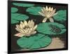 Frog on Lily Pad-null-Framed Art Print