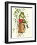 Frog Playing Flute-null-Framed Art Print