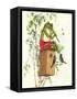 Frog Playing Flute-null-Framed Stretched Canvas