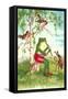 Frog Playing Flute-null-Framed Stretched Canvas