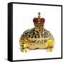 Frog Prince Wearing Crown-Andy and Clare Teare-Framed Stretched Canvas