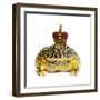 Frog Prince Wearing Crown-Andy and Clare Teare-Framed Photographic Print