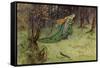 Frog Prince-Warwick Goble-Framed Stretched Canvas