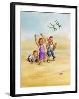 Frog Race-Dianne Dengel-Framed Giclee Print