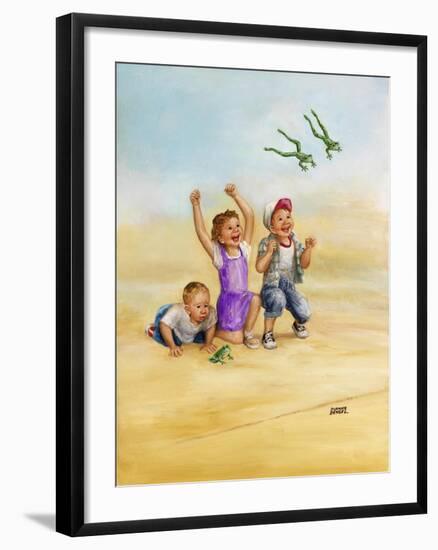 Frog Race-Dianne Dengel-Framed Giclee Print