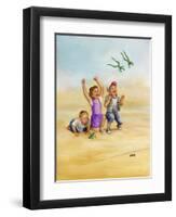 Frog Race-Dianne Dengel-Framed Premium Giclee Print