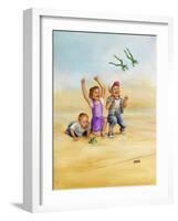 Frog Race-Dianne Dengel-Framed Giclee Print