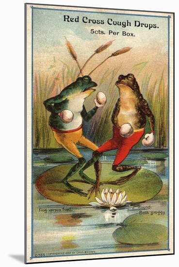 Frog Versus Toad Red Cross Cough Drops Advertisement-null-Mounted Giclee Print