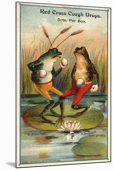 Frog Versus Toad Red Cross Cough Drops Advertisement-null-Mounted Giclee Print