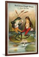 Frog Versus Toad Red Cross Cough Drops Advertisement-null-Framed Giclee Print