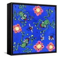 Frog Wallpaper, 2008-Anthony Breslin-Framed Stretched Canvas