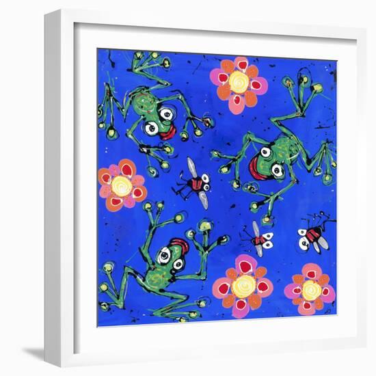 Frog Wallpaper, 2008-Anthony Breslin-Framed Giclee Print