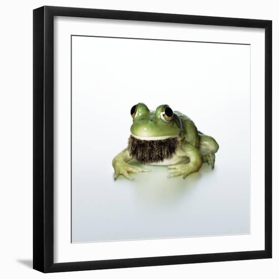 Frog Wearing Beard-Christopher C Collins-Framed Photographic Print