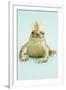 Frog Wearing Crown-Walter B. McKenzie-Framed Photographic Print