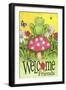 Frog Welcome Friends-Melinda Hipsher-Framed Giclee Print