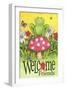 Frog Welcome Friends-Melinda Hipsher-Framed Giclee Print