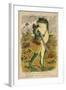 Frog with Shotgun and Satchel-null-Framed Giclee Print