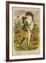 Frog with Shotgun and Satchel-null-Framed Giclee Print