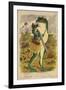 Frog with Shotgun and Satchel-null-Framed Giclee Print