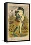 Frog with Shotgun and Satchel-null-Framed Stretched Canvas
