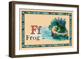 Frog-null-Framed Art Print