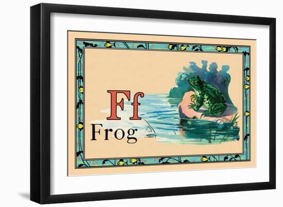 Frog-null-Framed Art Print