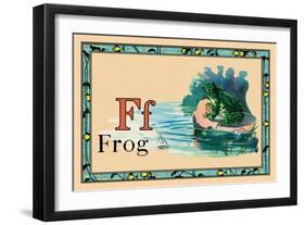 Frog-null-Framed Art Print