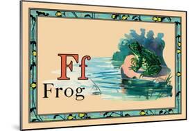 Frog-null-Mounted Art Print