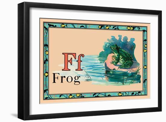 Frog-null-Framed Art Print