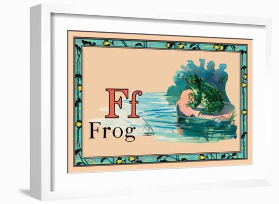 Frog-null-Framed Art Print