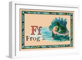 Frog-null-Framed Art Print