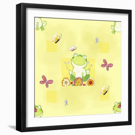 Froggie Friends-Valarie Wade-Framed Premium Giclee Print