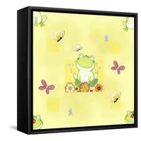 Froggie Friends-Valarie Wade-Framed Stretched Canvas