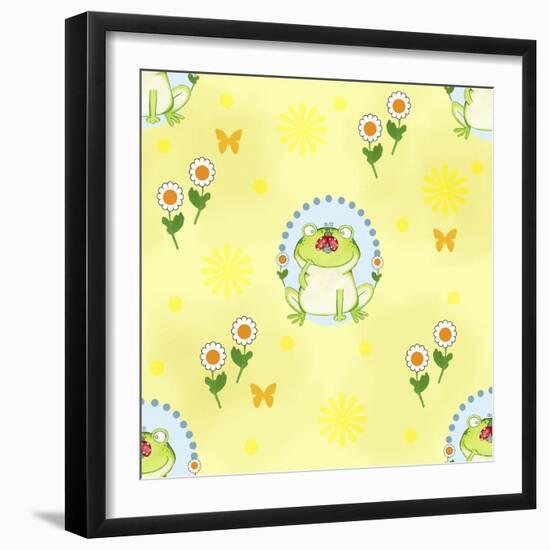 Froggie Garden-Valarie Wade-Framed Premium Giclee Print