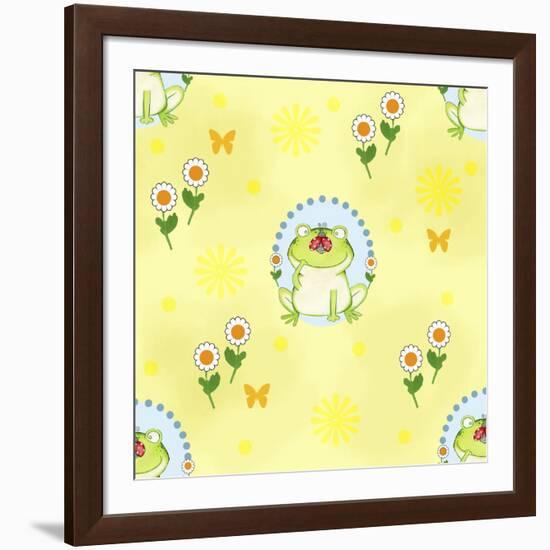 Froggie Garden-Valarie Wade-Framed Giclee Print