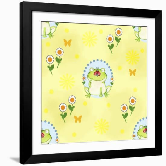 Froggie Garden-Valarie Wade-Framed Giclee Print