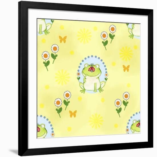 Froggie Garden-Valarie Wade-Framed Giclee Print